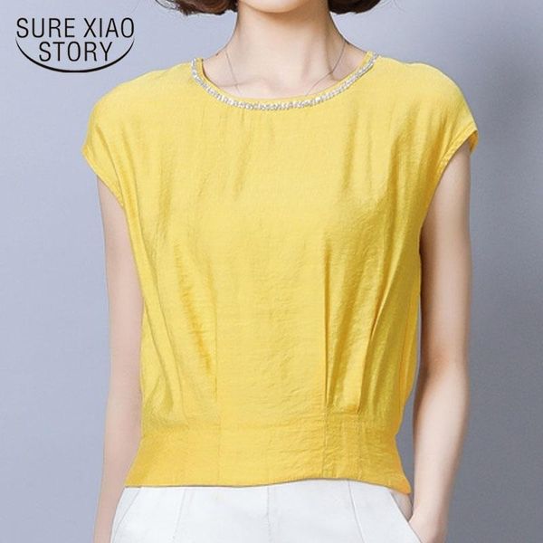 women's blouses & shirts 2021 fashion women blouse office elegant ladies chiffon short sleeve chemise femme 9043 50, White
women's blouses & shirts 2021 fashion women blouse office elegant ladies chiffon short sleeve chemise femme 9043 50, White