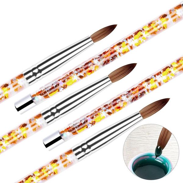 nail brushes acrylic art brush no 8/10/12/14 uv gel carving pen liquid powder diy drawing glitter handl, Yellow
nail brushes acrylic art brush no 8/10/12/14 uv gel carving pen liquid powder diy drawing glitter handl, Yellow