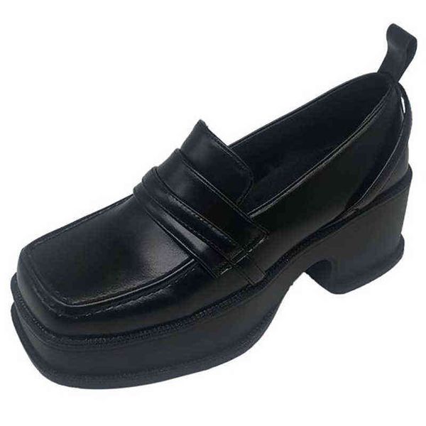 2021 autumn and winter style square head thick soled loafers british small leather sho versatile shallow mouth jk uniform
2021 autumn and winter style square head thick soled loafers british small leather sho versatile shallow mouth jk uniform