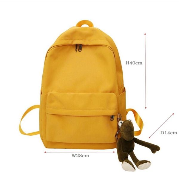 school backpack solid color large capacity waterproof nylon schoolbag fashion girls bag for teenager bags
school backpack solid color large capacity waterproof nylon schoolbag fashion girls bag for teenager bags