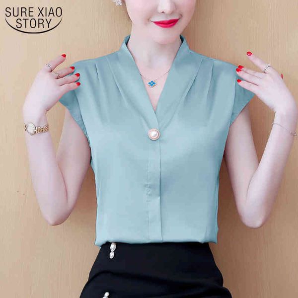 satin loose v-neck sleeveless female summer korean silk shirt women short sleeve chiffon blouse solid colors 9790 210508, White
satin loose v-neck sleeveless female summer korean silk shirt women short sleeve chiffon blouse solid colors 9790 210508, White