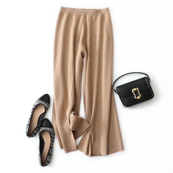 women's pants & capris autumn winter comfortable casual home wide leg women knit elastic high waist ladies trousers quality 100% cashme, Black;white
women's pants & capris autumn winter comfortable casual home wide leg women knit elastic high waist ladies trousers quality 100% cashme, Black;white