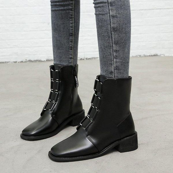 boots 2021 women chunky heel ankle woman shoes autumn winter designer styled female black pu leather zapatos mujer
boots 2021 women chunky heel ankle woman shoes autumn winter designer styled female black pu leather zapatos mujer