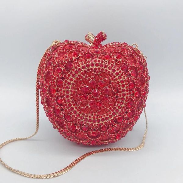luxury red apple shape clutch design rhinestone wedding handbag women gold metal evening clutches bag mini ladies diamond purses bags
luxury red apple shape clutch design rhinestone wedding handbag women gold metal evening clutches bag mini ladies diamond purses bags