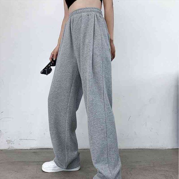 gray black sports pants women loose trousers autumn and winter high waist drape thin straight wide-leg casual ins fashion, Black;white
gray black sports pants women loose trousers autumn and winter high waist drape thin straight wide-leg casual ins fashion, Black;white