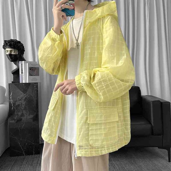 men's jackets summer thin casual fashion pocket hooded men streetwear loose breathable sunscreen plaid mens m-2xl twx4, Black;brown
men's jackets summer thin casual fashion pocket hooded men streetwear loose breathable sunscreen plaid mens m-2xl twx4, Black;brown