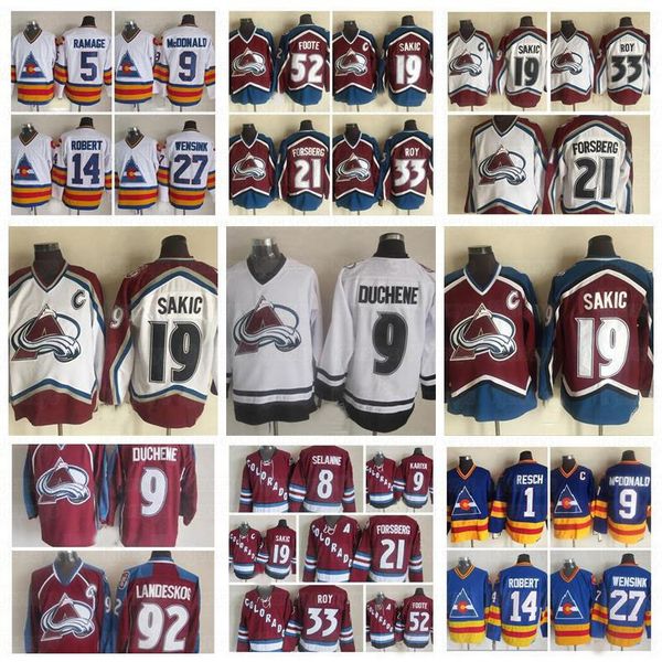 fashion retro colorado avalanche jersey peter forsberg patrick roy joe sakic adam foote paul kariya mens vintage stitched hockey jerseys, Black;red
fashion retro colorado avalanche jersey peter forsberg patrick roy joe sakic adam foote paul kariya mens vintage stitched hockey jerseys, Black;red
