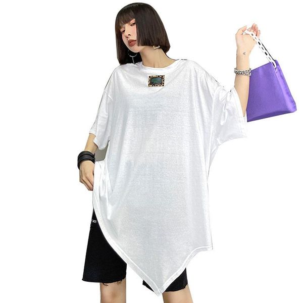 women's t-shirt qing mo white black grey women asymmetrical t shirt 2021 summer short sleeve female mixture zqy6982
women's t-shirt qing mo white black grey women asymmetrical t shirt 2021 summer short sleeve female mixture zqy6982