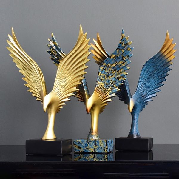 decorative objects & figurines abstract eagle spread wings gold blue living room fengshui decoration resin crafts office decor ornament
decorative objects & figurines abstract eagle spread wings gold blue living room fengshui decoration resin crafts office decor ornament