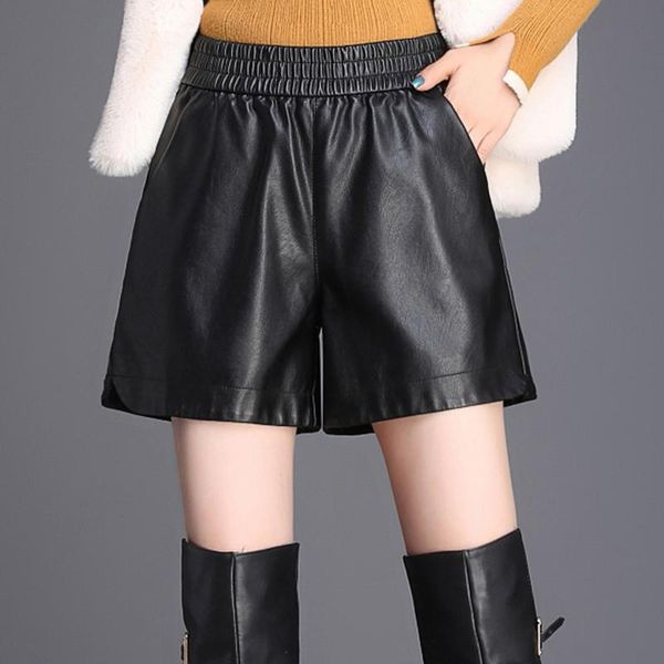 women's shorts 2021 winter fall ladies women stretchy high waisted wide leg black pu leather , woman spring fashion 4xl, White;black
women's shorts 2021 winter fall ladies women stretchy high waisted wide leg black pu leather , woman spring fashion 4xl, White;black