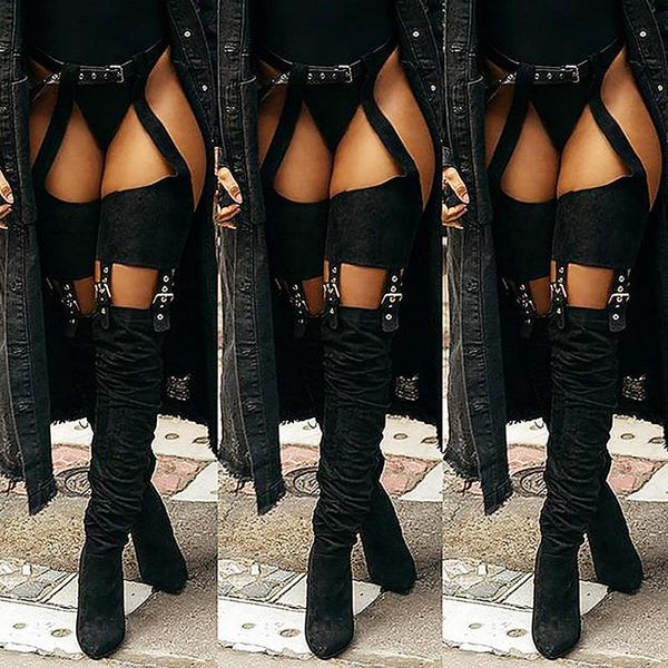 boots army over-the-knee pants fashion women's shoes pointed toe high heels pole dance long botas, Black
boots army over-the-knee pants fashion women's shoes pointed toe high heels pole dance long botas, Black