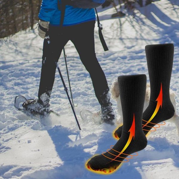 sports socks 1 pair soft heated elastic knitted fabric heating stocking for cycling, Black
sports socks 1 pair soft heated elastic knitted fabric heating stocking for cycling, Black