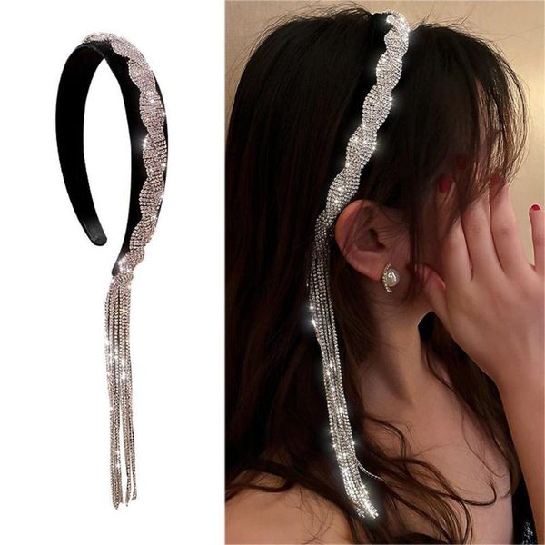 hair clips & barrettes korea style long tassel asymmetry rhinestone headband for women black velvet hairclip wedding accessories jewelry, Golden;silver
hair clips & barrettes korea style long tassel asymmetry rhinestone headband for women black velvet hairclip wedding accessories jewelry, Golden;silver