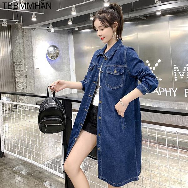 women's trench coats 2021 autumn fashion women denim coat oversized street casual simple mid-length windbreaker outerwear ladies, Tan;black
women's trench coats 2021 autumn fashion women denim coat oversized street casual simple mid-length windbreaker outerwear ladies, Tan;black