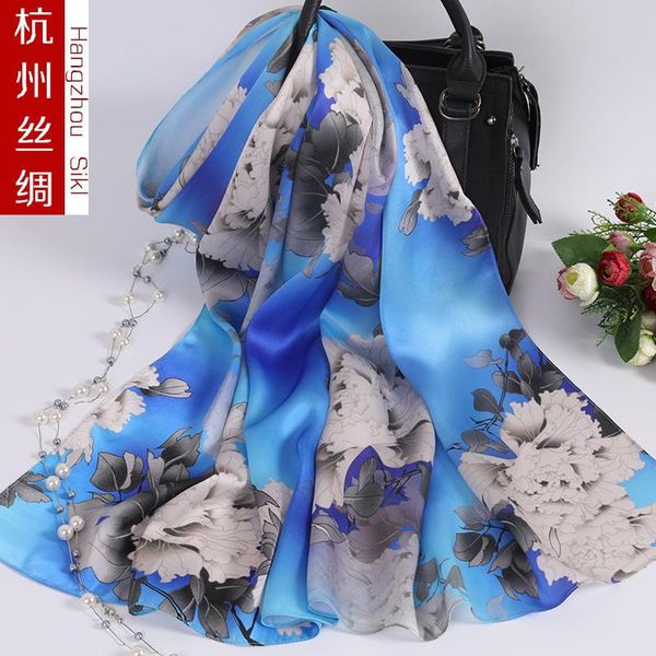 scarves hangzhou real 100% silk scarf women spring autumn summer winter printed floral flowers long shawl dual-use gift, Blue;gray
scarves hangzhou real 100% silk scarf women spring autumn summer winter printed floral flowers long shawl dual-use gift, Blue;gray