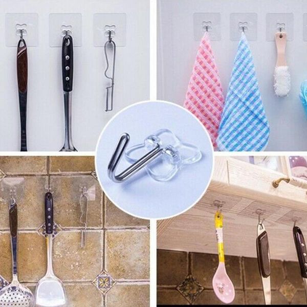 5/10pcs kitchen hook storage strong seamless transparent sticky wholesale paste stainless steel towel small pvc hooks & rails
5/10pcs kitchen hook storage strong seamless transparent sticky wholesale paste stainless steel towel small pvc hooks & rails