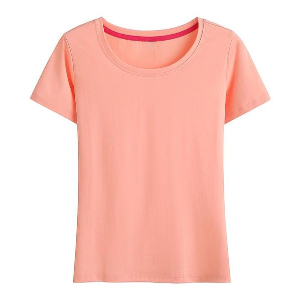 women's t-shirt 2021 slim simple shorts cute round neck casual bottoming shirt short-sleeved women summer, White
women's t-shirt 2021 slim simple shorts cute round neck casual bottoming shirt short-sleeved women summer, White