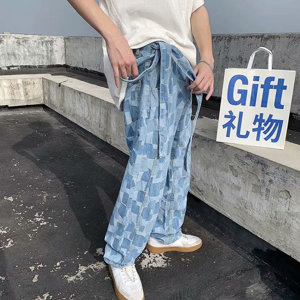 straight jeans mens fashion washed contrast color drawstring retro jeans men streetwear wild loose hip hop denim trousers -2xl, Blue
straight jeans mens fashion washed contrast color drawstring retro jeans men streetwear wild loose hip hop denim trousers -2xl, Blue