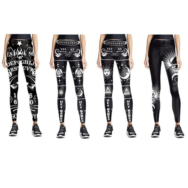 women's leggings women legging black funny skull moon sun ouija printing fitness leggins fashion slim high waist woman pants
women's leggings women legging black funny skull moon sun ouija printing fitness leggins fashion slim high waist woman pants