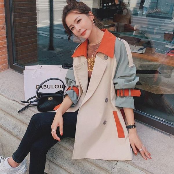 women's trench coats spring autumn outerwear women short tooling female loose casual windbreaker fashion clothing overcoats, Tan;black
women's trench coats spring autumn outerwear women short tooling female loose casual windbreaker fashion clothing overcoats, Tan;black