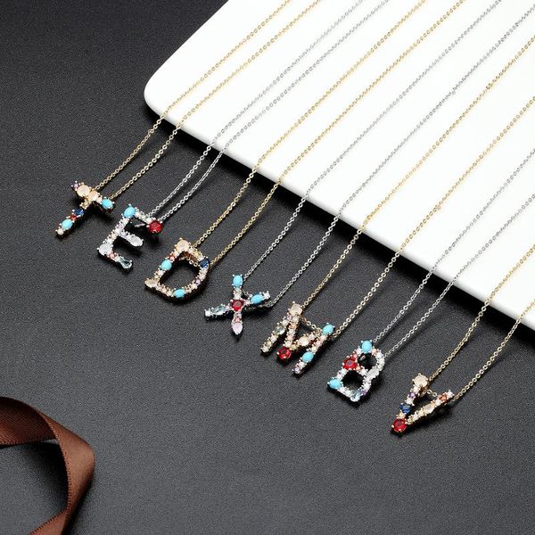 chains arrival personal name letter necklace rainbow cz initials alphabet women girls gorgeous family jewelry gift, Silver
chains arrival personal name letter necklace rainbow cz initials alphabet women girls gorgeous family jewelry gift, Silver