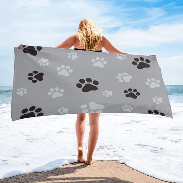 towel black grey dog footprint art bath microfiber beach bathroom supplies towels for adults
towel black grey dog footprint art bath microfiber beach bathroom supplies towels for adults