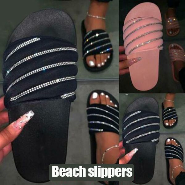 womens shiny embellished slip on sandals slipper flip flops flat shoes summer beach k2 slippers, Black
womens shiny embellished slip on sandals slipper flip flops flat shoes summer beach k2 slippers, Black