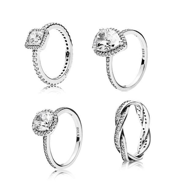 cluster rings pan-style classic elegant 925 silver ring valentine's day gift for girlfriend wedding zircon fashion banquet princess, Golden;silver
cluster rings pan-style classic elegant 925 silver ring valentine's day gift for girlfriend wedding zircon fashion banquet princess, Golden;silver