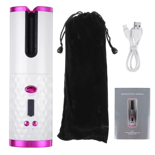 usb rechargeable cordless auto-rotating hair curler hair waver curling iron with lcd temp display
usb rechargeable cordless auto-rotating hair curler hair waver curling iron with lcd temp display