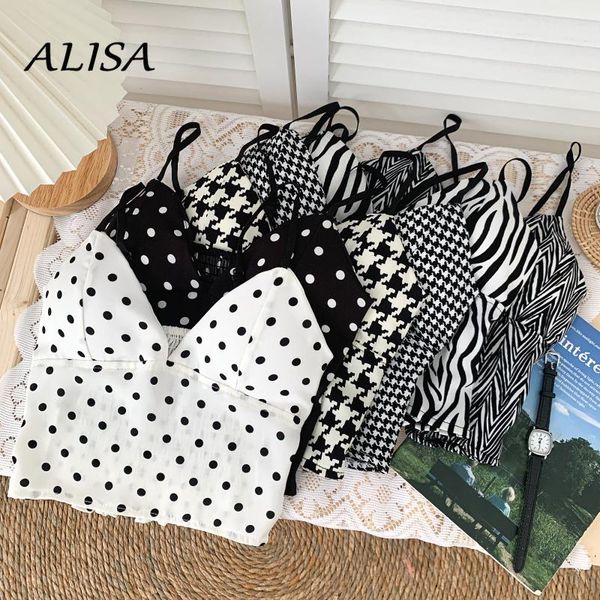 women's tanks & camis summer fashion tank women vintage dot plaid v-neck tube cropped beach cute, White
women's tanks & camis summer fashion tank women vintage dot plaid v-neck tube cropped beach cute, White