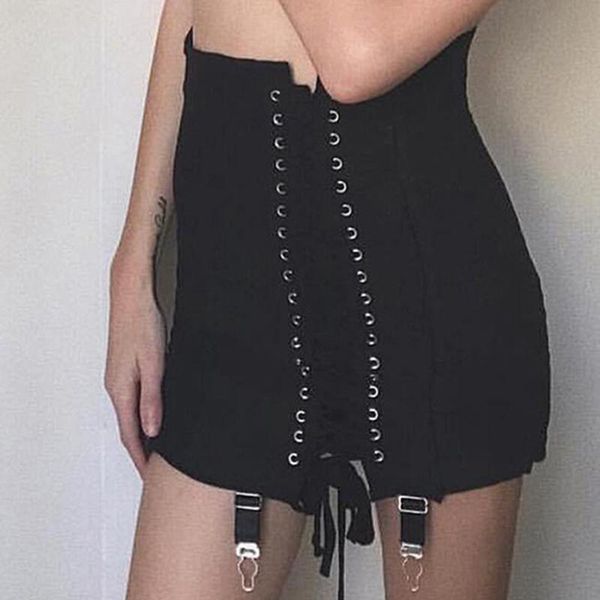 skirts bandage metal hole women's mini skirt drawstring high waist bodycon for girls 2021 spring summer streetwear lady vestidos, Black
skirts bandage metal hole women's mini skirt drawstring high waist bodycon for girls 2021 spring summer streetwear lady vestidos, Black