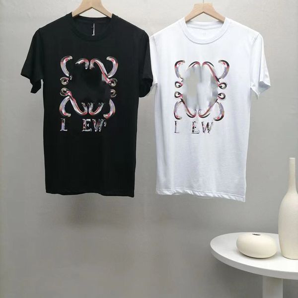 luxury design summer luojia diamond printing fashion round neck t-shirt men's and women's casual top, White
luxury design summer luojia diamond printing fashion round neck t-shirt men's and women's casual top, White