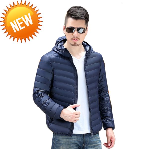 winter light down jacket men's waterproof hooded short solid color warm large ultra-thin lightweight youth slim coat, Black
winter light down jacket men's waterproof hooded short solid color warm large ultra-thin lightweight youth slim coat, Black