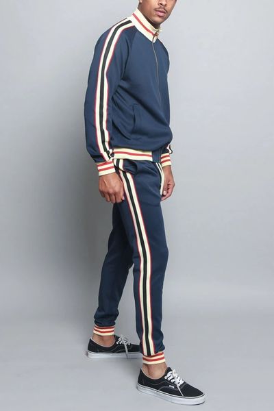 men casual zipper set autumn tracksuit male sweatshirt pocket fashion jackets sets colorful plaid stripes, Gray
men casual zipper set autumn tracksuit male sweatshirt pocket fashion jackets sets colorful plaid stripes, Gray