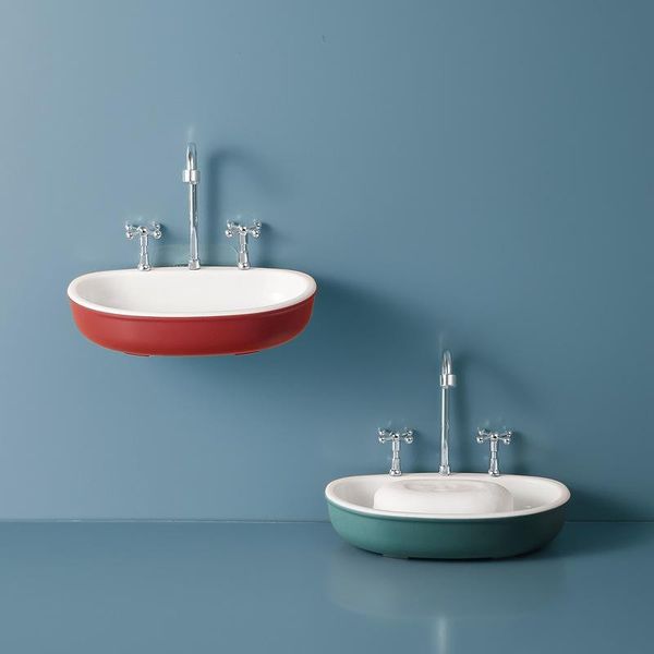 creative model soap rack wall mounted double layer holder sponge dish bathroom accessories dishes self adhesive
creative model soap rack wall mounted double layer holder sponge dish bathroom accessories dishes self adhesive