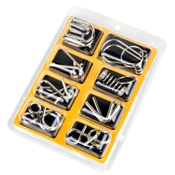 8pcs/set materials metal montessori puzzle wire iq mind brain teaser puzzles for children adults anti-stress reliever toys gifts
8pcs/set materials metal montessori puzzle wire iq mind brain teaser puzzles for children adults anti-stress reliever toys gifts