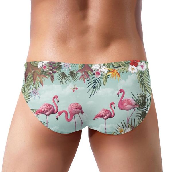 men's shorts summer men swimsuit hawaiian style flamingos triangle trunks low waist swimwear fashion beach surf board, White;black
men's shorts summer men swimsuit hawaiian style flamingos triangle trunks low waist swimwear fashion beach surf board, White;black