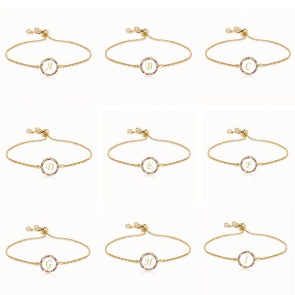 charm bracelets fashion colorful zircon 26 letter shell for women femme snake chain jewelry, Golden;silver
charm bracelets fashion colorful zircon 26 letter shell for women femme snake chain jewelry, Golden;silver