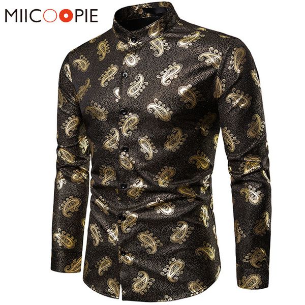 spring autumn mens dress shirts long sleeve golden printed bronzing chemise men fashions casual floral shirt streetwear, White;black
spring autumn mens dress shirts long sleeve golden printed bronzing chemise men fashions casual floral shirt streetwear, White;black