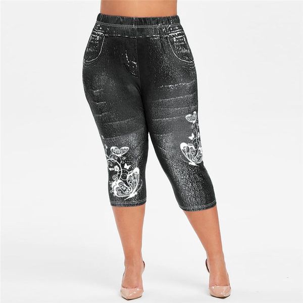 women's printed fitness leggings running gym stretch sports pants trousers imitation jeans trouser 926 & capris, Black;white
women's printed fitness leggings running gym stretch sports pants trousers imitation jeans trouser 926 & capris, Black;white