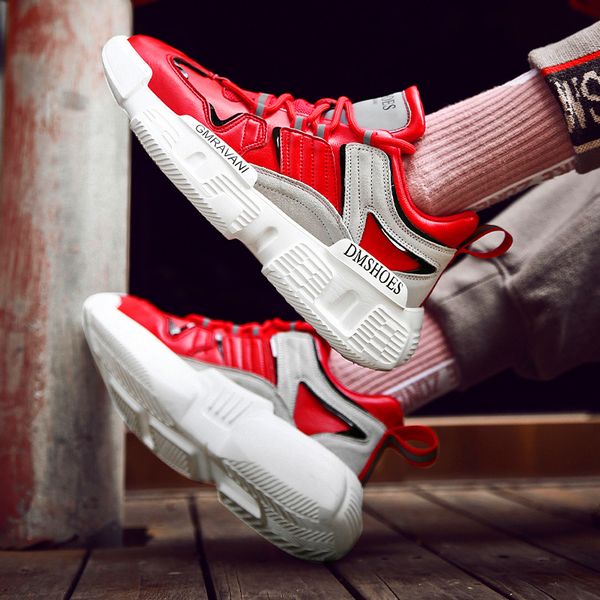 Men fashion student board high-top casual shoes canvas flat shoes mens sports shoes training basketball New trend sneakers, Red
Men fashion student board high-top casual shoes canvas flat shoes mens sports shoes training basketball New trend sneakers, Red