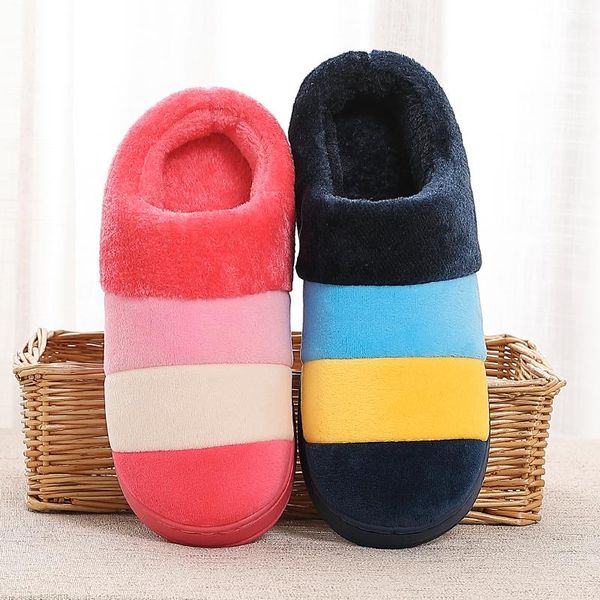 slippers plus size 40/50 faux fur winter shoes women men home non-slip soft plush slipper patchwork stripes indoor cotton slides, Black
slippers plus size 40/50 faux fur winter shoes women men home non-slip soft plush slipper patchwork stripes indoor cotton slides, Black