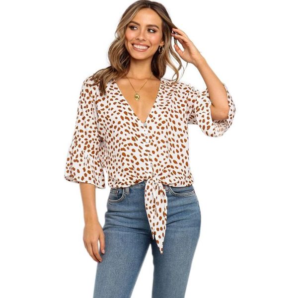 summer casual loose women blouse flare sleeve deep v shirts print tie cotton irregular pullovers female women's blouses &, White
summer casual loose women blouse flare sleeve deep v shirts print tie cotton irregular pullovers female women's blouses &, White