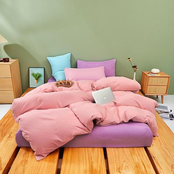 bedding sets duvet cover set 3 pieces 2 color stitching bedclothes include yellow bedsheet pillowcase comforter pink and purple oceania
bedding sets duvet cover set 3 pieces 2 color stitching bedclothes include yellow bedsheet pillowcase comforter pink and purple oceania