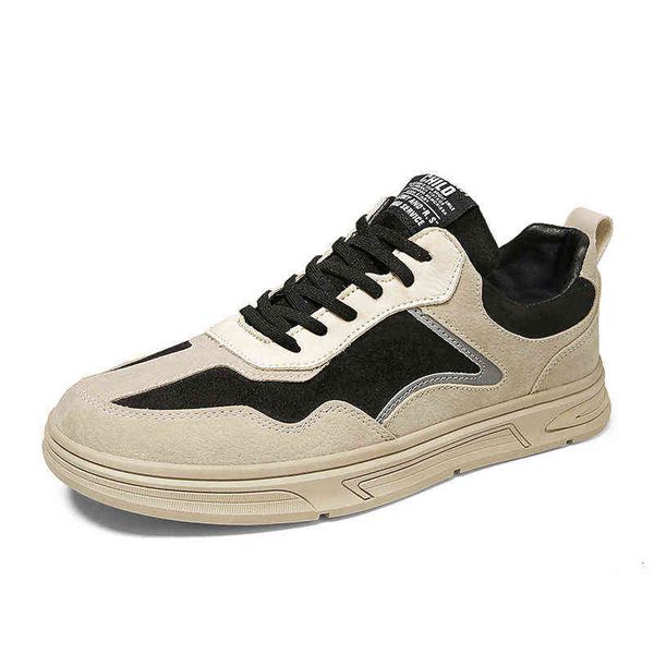 men's shoes leather frosted reflective board spring and summer versatile trend men's casual breathable fashion, Black
men's shoes leather frosted reflective board spring and summer versatile trend men's casual breathable fashion, Black