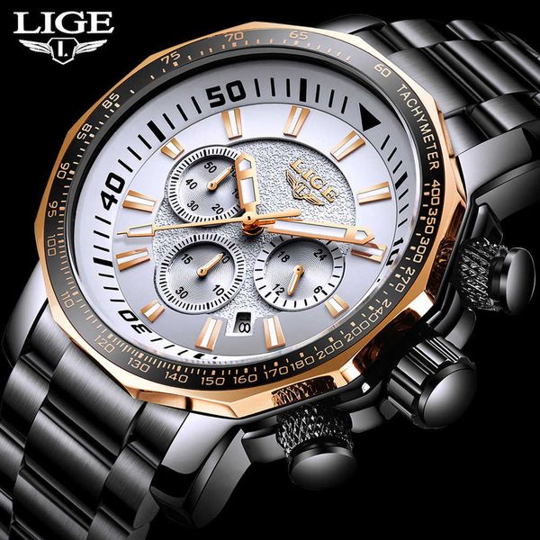 relogio masculino watch men lige brand luxury sport quartz clock mens watches male military waterproof date chronograph 210527, Slivery;brown
relogio masculino watch men lige brand luxury sport quartz clock mens watches male military waterproof date chronograph 210527, Slivery;brown