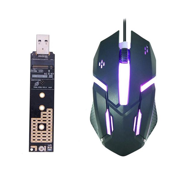 mice 1 pcs nvme to usb adapter m.2 ssd type-a card & wired luminous gaming mouse computer
mice 1 pcs nvme to usb adapter m.2 ssd type-a card & wired luminous gaming mouse computer
