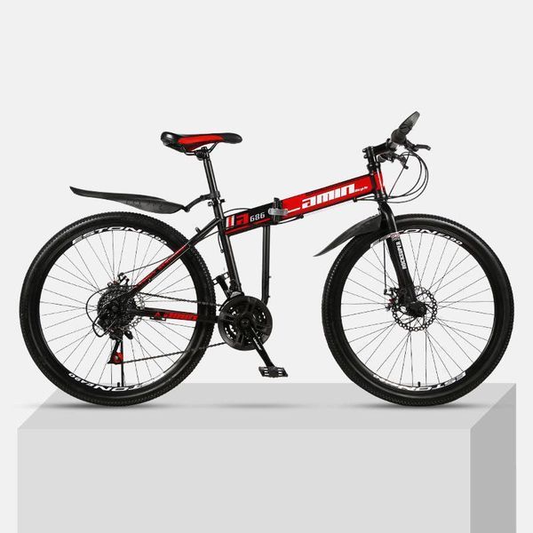 24/26 "21-speed mountain folding bicycle double absorption variable speed fast bike for male and female students red
24/26 "21-speed mountain folding bicycle double absorption variable speed fast bike for male and female students red