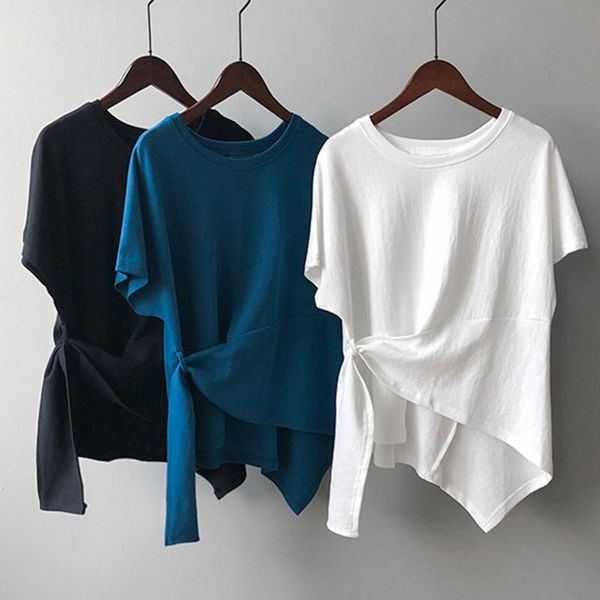 100% cotton women t shirt summer short sleeve soild harajuku bandage tees loose fashion o neck causal girls streetwear women's t-shirt, White
100% cotton women t shirt summer short sleeve soild harajuku bandage tees loose fashion o neck causal girls streetwear women's t-shirt, White