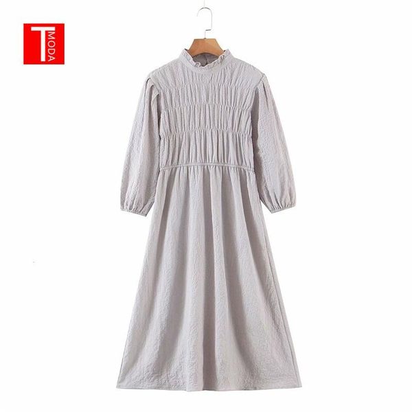 casual dresses 2021 summer women solid dress 3/4 sleeve o neck pleated high waist female elegant vintage street vestidos clothes, Black;gray
casual dresses 2021 summer women solid dress 3/4 sleeve o neck pleated high waist female elegant vintage street vestidos clothes, Black;gray